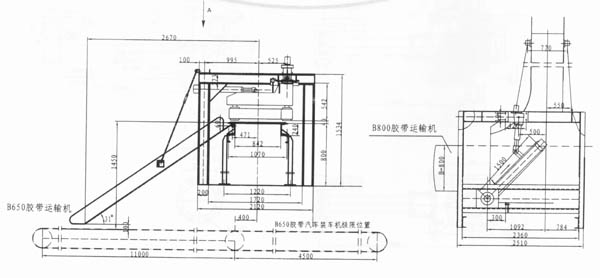 技術性能
1、輸送物料：袋裝水泥：50kg/包
2、擺線針輪減速機
(1)型號：BL15-9-1.1
(2)速比：9
(3)電動機型號：Y90S-4
功率0.55KW 轉速1410r/min
